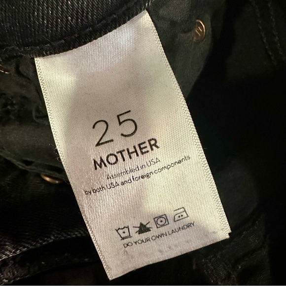 MOTHER Denim ‘The Pixie Dazzler Ankle Fray Jeans’ in “Night Shadow” Size 25 - Picture 16 of 16